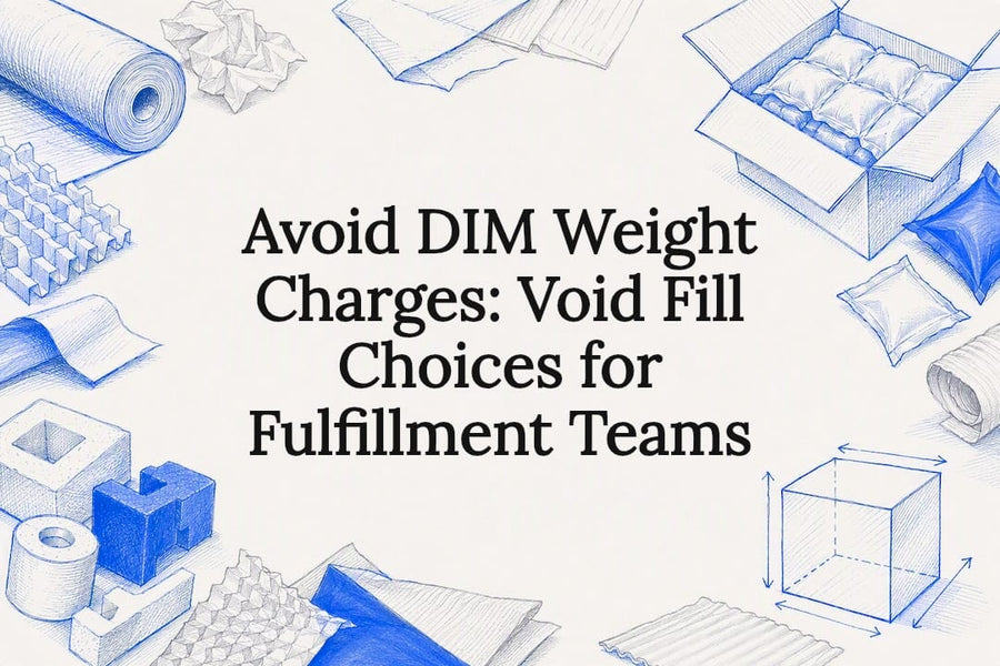 Avoid DIM Weight Charges: Void Fill Choices for Fulfillment Teams