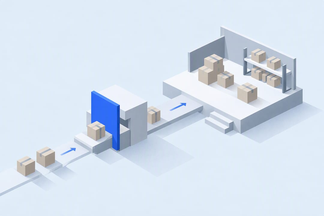 Geometric fulfillment pilot title card