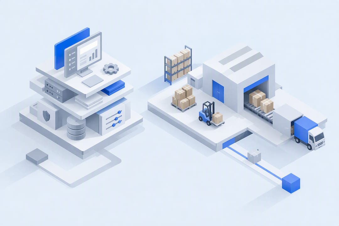 Geometric comparison of WMS and 3PL fulfillment