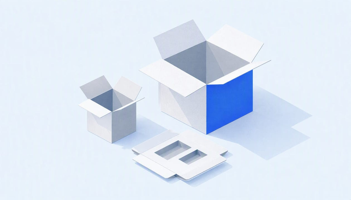 Geometric illustration of packaging choices